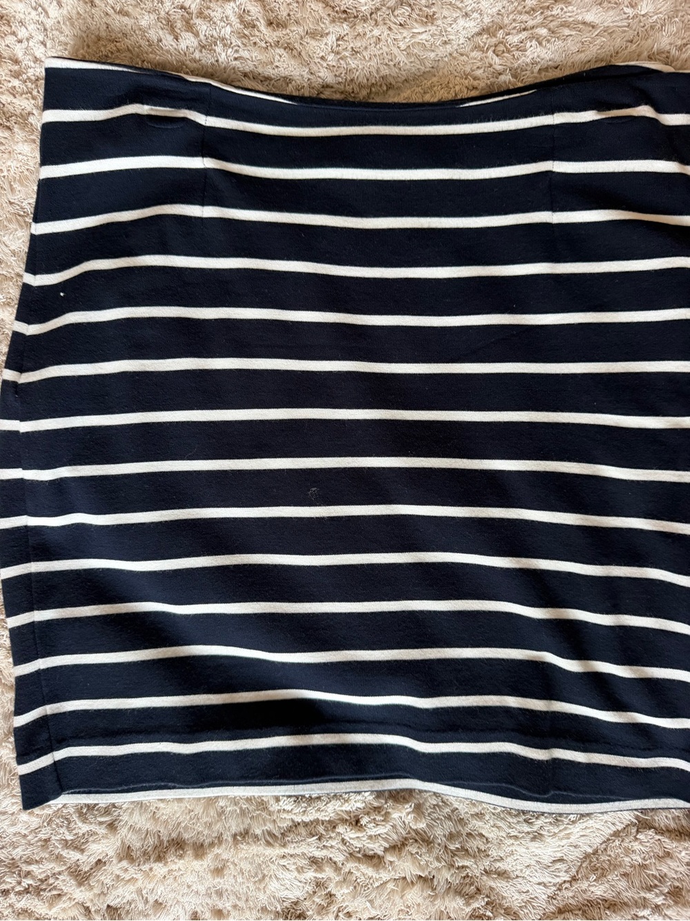 Banana Republic Navy and White Striped Pencil Skirt